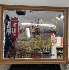 Vintage Chesterfield Cigarette Bar Mirror 18” X 15” (B2) picture