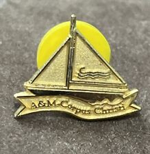 Texas A&M Island University Corpus Christi Hat Lapel Pin Pinback Sailboat picture