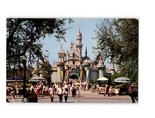 Disneyland Sleeping Beauty Castle 1950s Fantasyland Vintage Chrome Postcard picture