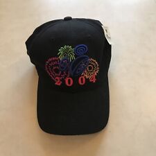 Walt Disney World 2004 One Size Adjustable Cap Hat Black Embroidered NWT picture