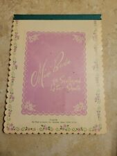 Vintage Scalloped Letter Sheets Writing Rose Buds Trim picture