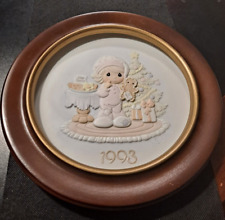 1993 WISHING YOU THE SWEETEST CHRISTMAS COLLECTOR PLATE WITH FRAME   e8754DXX picture