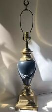 Vintage Frederick Cooper Brass Black Lamp Original Finial Empire Neoclassical picture