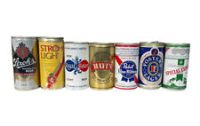 Vintage Beer Cans Lot of 7 Aluminum Stroh's Matt's Pabst Fosters Heilman's picture