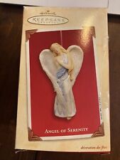 2003 Hallmark Keepsake Christmas Ornament ‘angel Of Serenity ’ Painted Porcelain picture