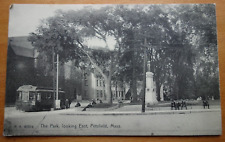 The Park, looking East, Pittsfield, MA Rotograph postcard picture