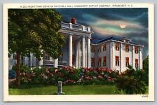Postcard Night Pritchell Hall Ridgecrest Baptist Assembly North Carolina NC picture
