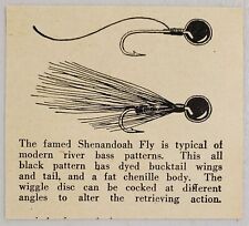 1948 Magazine Picture Shenandoah Fly Fishing Lure Bucktail Wings picture