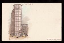 1897  vignette St.Paul Building New York City architecture postcard picture