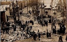 1909, Water Works Disaster, PARKERSBURG, West Virginia Real Photo Postcard picture