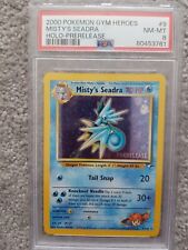 Pokemon Card - Mistys Seadra Holo Rare - PSA 8 picture