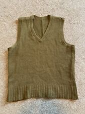 WWII U.S. ARMY OLIVE DRAB WOOL KNIT SWEATER VEST picture