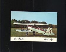 BI-PLANE POSTCARD 1929 ARGO AIRPLANE EDWARD COCHRAN ROBERT SPARLING ACKERSON  picture
