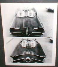 1960's Batmobile Front & Back View Black & White 8 1/2