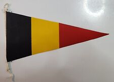 BELGIUM 🇧🇪 VINTAGE FLAG PENNANT CIRCA 1960's (NEW OLD STOCK) picture