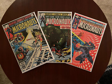 (Lot of 3 Comics) Micronauts #6 #7 #27 (Marvel 1979-81) Michael Golden Man-Thing picture