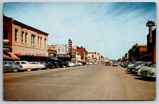 Alexandria MN Hakes 5¢-10¢-25¢ Store~Andria Theatre~Bowling Pin Sign~Furs 1950s picture