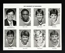 1987 University of Wisconsin Football Badgers Players Coach Don Morton VTG Photo picture