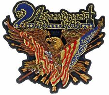 2nd Amendment Eagle Flags Musket 5.5 Inch Embroidered Hat Shoulder Patch F2D16R picture