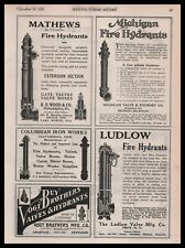1926 The Ludlow Valve Mfg Company Troy New York Fire Hydrants Vintage Print Ad picture