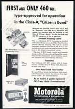 1953 Motorola CB radio citizen's band 460 MC photo vintage trade print ad picture