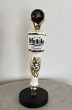 Modelo Especial Cerveza Beer Tap Handle Soccer Black Ball Topper Football Rare picture