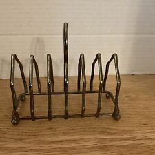 Vintage Six Slice Toast Rack England Gothic Arch Silver Plated 1930-1940 Rare picture