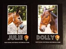 Two NPS Meet the Mules cards, Julie and Dolly, from C&O Canal NHP Park NM picture