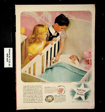 1946 North Star Beautynap Wool Blankets Baby Boy Girl Vintage Print Ad 23206 picture