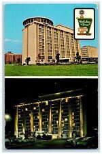 Holiday Inn Building Springfield Massachusetts MA Dual View Vintage Postcard picture