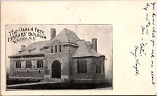 Postcard~Walton New York~Ogdon Free Library~Posted 1906 picture
