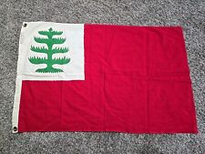 Vtg Cotton Pine Tree Flag of New  England Flag 36”x23” DEFIANCE USA  100% Cotton picture