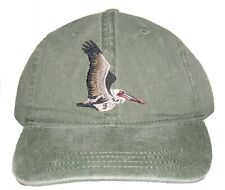 Brown Pelican Embroidered Cotton Cap NEW Bird Hat picture