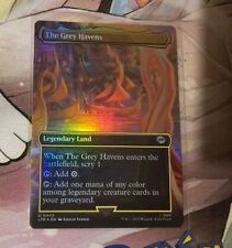 The Grey Havens *Ext Art Foil* Legendary Land • Lord Of The Rings MTG LTR 0443 U picture