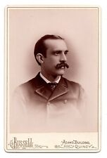 CIRCA 1870s CABINET CARD MAYOR HENRY O. FAIRBANKS OF QUINCY MASSACHUSETTS picture