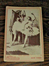 1894 Paula Edwards Newsboy Tobacco Victorian Cabinet Card #559 New York BJ Falk picture
