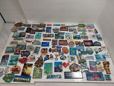 Lot Of 100 Refrigerator Fridge Souvenir Magnets USA International Unique Vintage picture