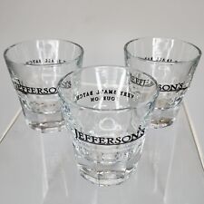 Lot of 3 Jeffersons Very Small Batch Bourbon Double Shot Glass Anchor Hocking picture