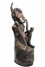 Large Royal Antique Benin Bronze Figurine – Statue | African Mask & Figurine picture