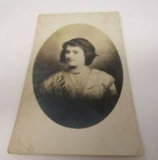 Woman Weinhold Postcard RPPC Real Photo Strunk's Studio AZO 1904-1918	 picture