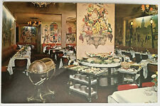 New York La Potiniere Restaurant Interior Vintage NYC Postcard c1960 picture