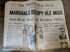THE INDIANAPOLIS STAR MONDAY MORNING OCTOBER 1962 CIVIL RIGHT INTEGRATION  picture