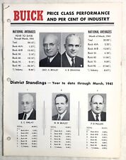 BUICK Automobiles orig 1941 Oregon Washington Dealership Sales Performance picture