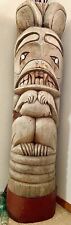 Vintage native american totem pole. 51”tall picture