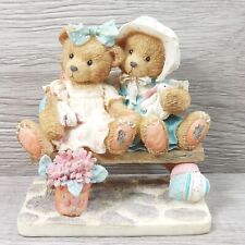 Cherished Teddies Tracie & Nicole Figurine Side By Side With Friends Collectible picture