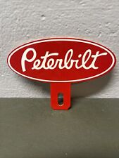 Peterbilt Truck Metal Plate Topper Dealership Gas Oil Sign Semi Petroleum picture