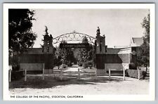 Pacific College Smith Memorial Gate Stockton CA California PostCard  - C6 picture