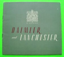 rare 1949 DAIMLER & LANCHESTER DLX 20+ pg CATALOG Brochure CUSTOM BODIES Limos picture