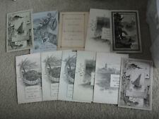 Lot of 11 Vintage 1883 to 1886 Holy Trinity Memorial Chapel Programs picture
