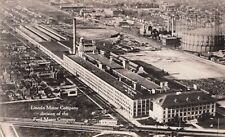 RPPC Detroit MI Lincoln Motor Co Plant Aerial View Vintage Real Photo Postcard picture